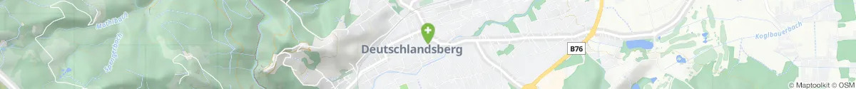 Kartendarstellung des Standorts für Hirschen-Apotheke in 8530 Deutschlandsberg